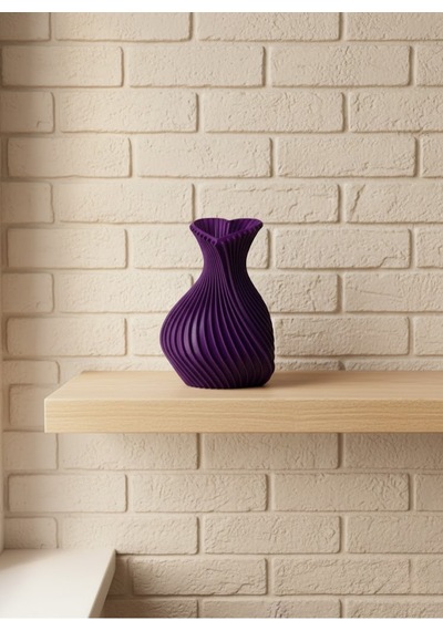 5 Cm Mor Formlu Mini Vazo Modern Mini Dekor Ürünü