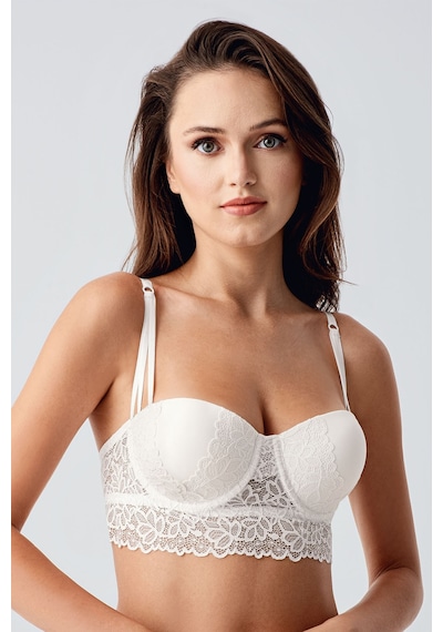 Newbra Destekli Straplez Bralet Sütyen - Ekru