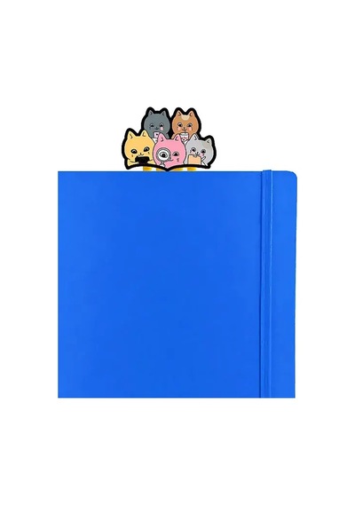 Sevimli Kedi Ailesi Kitap Ayracı