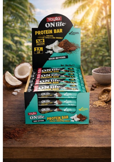 On Life Protein Bar Kakaolu Hindistan Cevizli&chia Tohumlu 40gr X 24 Lü - 943370010