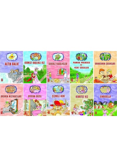 1. Sınıf Okumayı Sevdiren Renkli Resimli Hikayeler 14- 10 Kitap