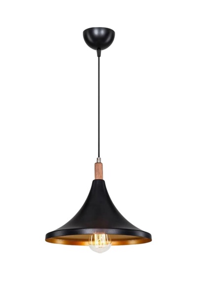 Style Tekli Mika Sarkıt Siyah Gold Ahşap Süs Detaylı Mutfak Avize Cafe Armatür Ofis Depo Aydınlatma Siyah - Altın Style Tekli Mika Sarkıt Siyah Gold Ahşap Süs Detaylı Mutfak Avize Cafe Armatür Ofis Depo Aydınlatma Siyah - Altın
