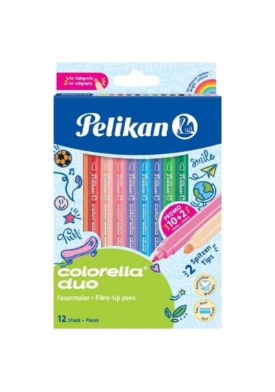 12'li Colorella Keçeli Kalem Seti İle Renkli Çizim Zamanı