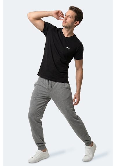 Slazenger Rıvaldo T Erkek Siyah Tişört