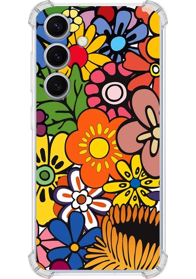 Samsung Galaxy S25 İle Uyumlu Retro Color 2 Tasarımlı Antişok Kılıf