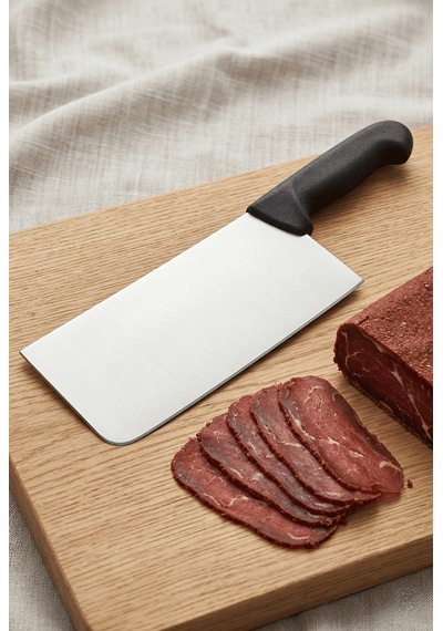 Pastırma Satırı Bıçağı Sürmene Paslanmaz Çelik Satır Bıçak Pastırma Kesme Bıçağı 39 Cm Sürbisa 61730 Siyah