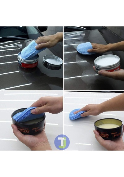 Technojet 5 Adet Mikrofiber Araba Yıkama Pasta Cila Süngeri Temizlik Eldiven Oto Wax Bakım Bezi