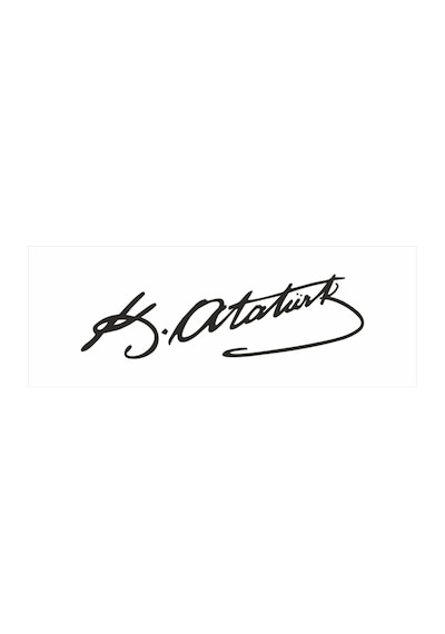 Kemal Atatürk Imzası Sticker 30 X 9 Cm