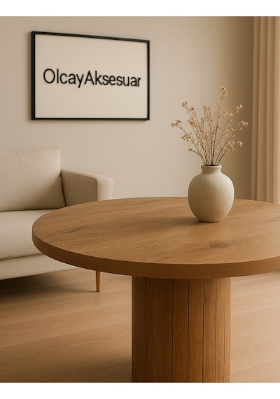 Güneş Model 90 Çaplı 75 Cm Yükseklikli 36mm Kalın Kenarlı Sandalye Yok Yuvarlak Yemek Mas Kahverengi Güneş Model 90 Çaplı 75 Cm Yükseklikli 36mm Kalın Kenarlı Sandalye Yok Yuvarlak Yemek Mas Kahverengi