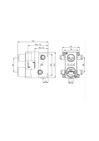 Eca - Ankastre Banyo Bataryası Sıva Altı Grubu 3 Yollu Pvd Altın - 102866301 Diğer