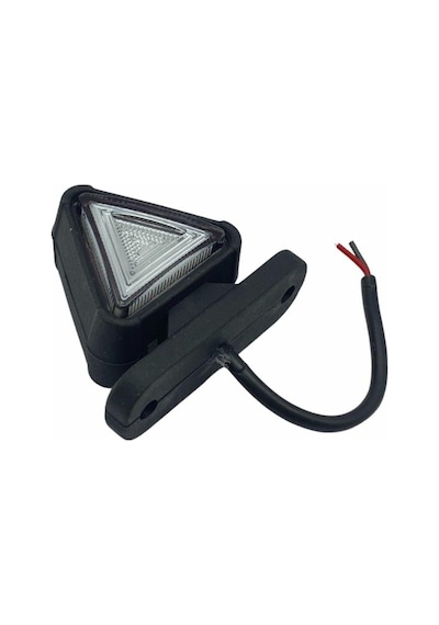 12v-24v Takoz Lambası Mini Üçgen Kırmızı-beyaz Neon Edli 54 54 Mm