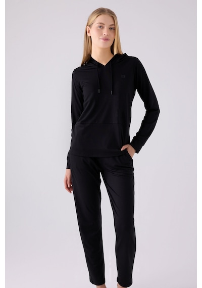 Pierre Cardin Kadın Siyah Pijama Takımı Pc8923-s-v2 Siyah