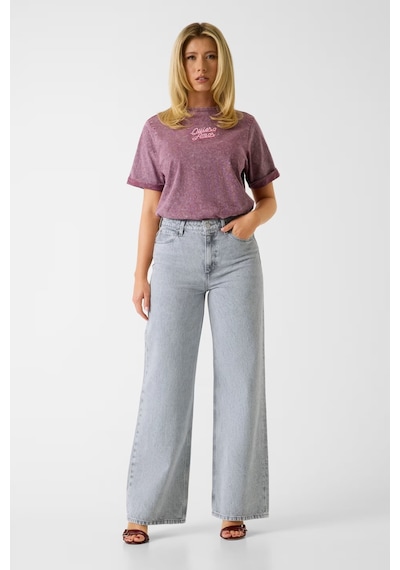 Guess Regen Relaxed Fit Geniş Paça Kadın Jean Pantolon W6ga1ad0711 Gri