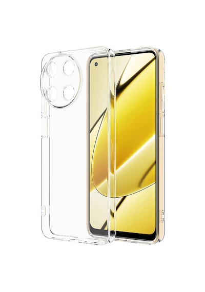 Noktaks - Realme 11 4g Uyumlu - Kılıf Şeffaf Soft Slim Fitt Süper Silikon Kapak - Şeffaf