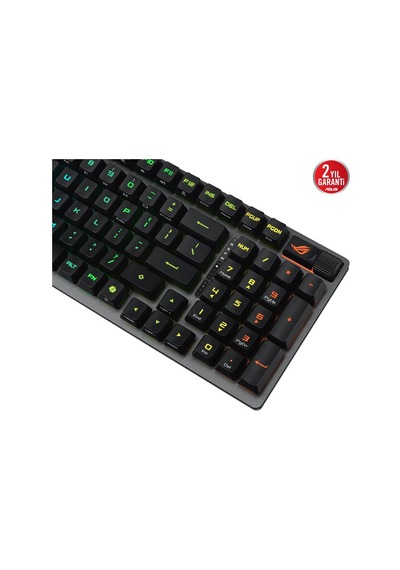 Asus Rog Strıx Scope Iı 96 Wl/rx Red/abs/tr Wıreless Oyun Klavyesi: Üç Modlu Bağlantı, Rog Rx Optik Anahtarlar, Pbt Tuş Kapakları, Silikon Yalıtım, Ek