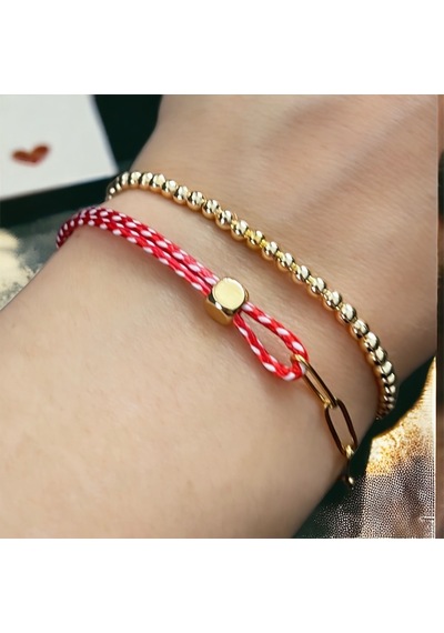 Marteniçka Kombin Bileklik Top-küp Altın - Gold