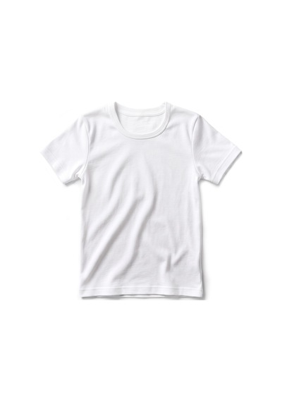 Öts Erkek Çocuk %100 Pamuk T-shirt Ribana Açık Yaka Özel Tasarım 7009 Beyaz
