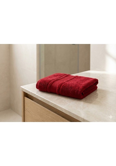 Colourıst Kırmızı Banyo Havlusu 90 150