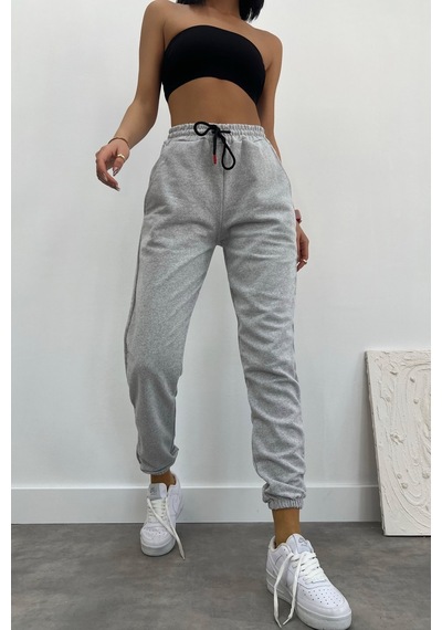 Blackjack Giyim Unısex Slim Fit Jogger Eşofman Altı Gri