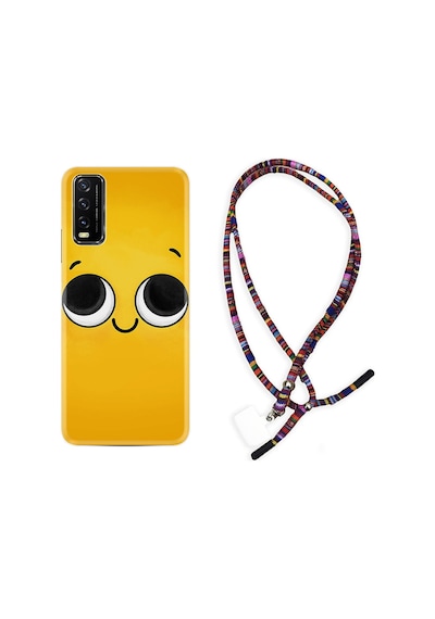Vivo Y20 Kılıf Rasta Boyun Askılı Yellow 1831