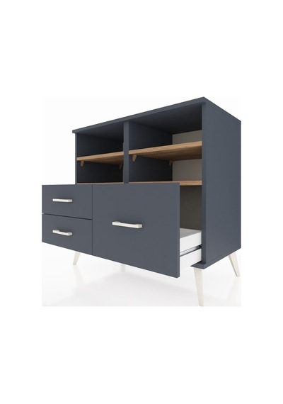 Hyperion Şifonyer 4 Raflı 3 Çekmeceli 88x44x80 Antrasit-çam/antrasit Çam/antrasit Hyperion Şifonyer 4 Raflı 3 Çekmeceli 88x44x80 Antrasit-çam/antrasit Çam/antrasit