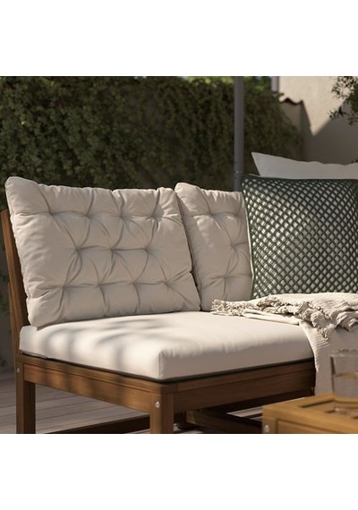 Ikea Kuddarna Dış Mekan Sırt Minderi, Açık Gri-bej, 62x44 Cm