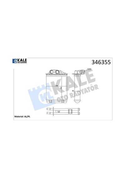 Kalorıfer Radyatoru 500c 500 500l Panda Ka 1.2 1.3 1.4 Kale Radyatör 77362540