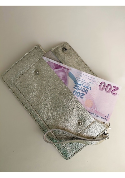 Luna Luster Hakiki Deri Gold Portföy Uzun Kadın Cüzdan Kart & Telefon & Pasaportluk Bölmeli Drc31