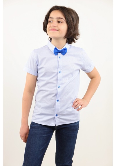 Toontoy Kids Toontoy Erkek Çocuk Komple Desenli Gömlek Saks