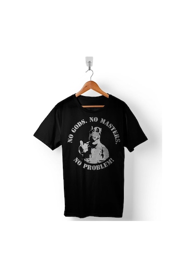 Alf No Gods No Masters No Probelem Melmac Baskılı Tişört Unisex T-shirt 001