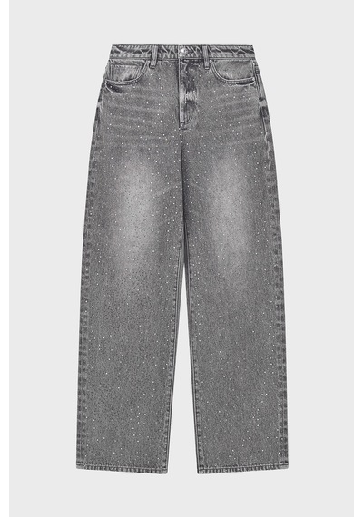 Armani Exchange Taşlı Relaxed Fit Yüksek Bel Bol Paça Jeans Kadın Kot Pantolon Xw000100 Af25772 M8088 Gri Armani Exchange Taşlı Relaxed Fit Yüksek Bel Bol Paça Jeans Kadın Kot Pantolon Xw000100 Af25772 M8088 Gri