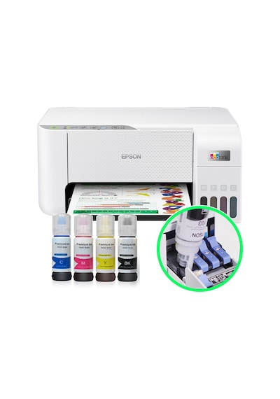 Epson EcoTank L3256 WIFI Mürekkep Püskürtmeli Çok Fonksiyonlu Yazıcı (Uyumlu Mürekkepli)