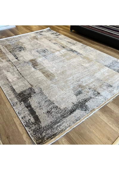 Hoom Rugs Exclusive Miami 60548/070 Antrasit Krem Modern Salon Halısı Antrasit Krem