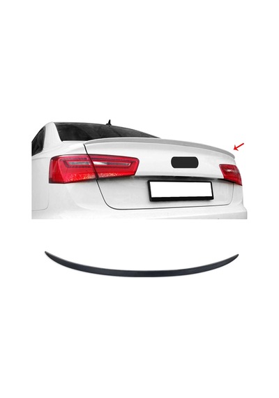 AUDİ A6 2011.2018 C7 PLASTİK PARLAK SİYAH SPOİLER-SPOYLER