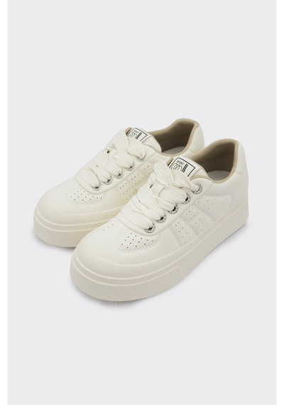 Derinet Günlük Comfort Taban Kadın Sneaker Bej Bej