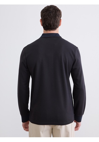 Lcwaıkıkı Classic Kahverengi Polo Yaka Erkek Sweatshirt