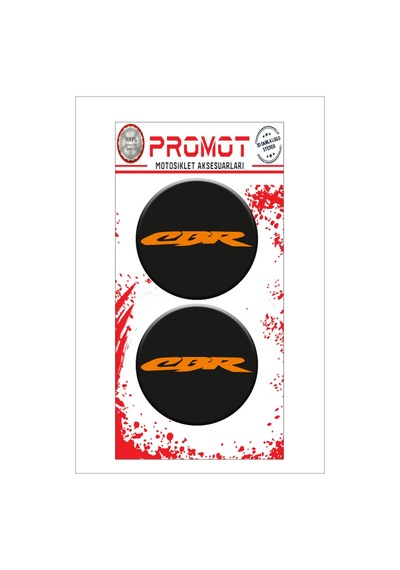 Damla Logo Sticker Cbr Tasarımlı Kabartmalı 5x5cm 03 Nötr
