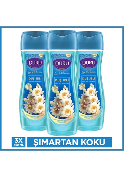 Duru Perfume Lotus Çiçeği Duş Jeli 3 x 450 ML