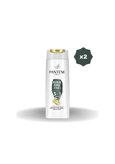 Pantene Kepek Karşıtı 3'ü 1 Arada Şampuan 400 Ml - 2 Adet