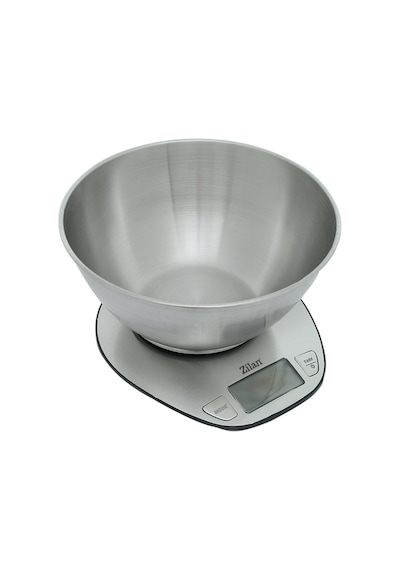 Zln2960 Dijital Mutfak Tartısı 5 Kg 1 Gr Hassasiyet Paslanmaz Çelik Yüzey Pil Dahil Gri - Inox