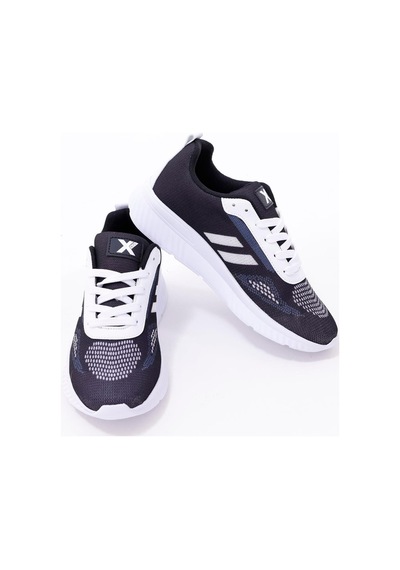 Dijital Baskılı Unisex Lacivert Sneaker - Beyaz Desenli Günlük Ayakkabı Lacivert-beyaz