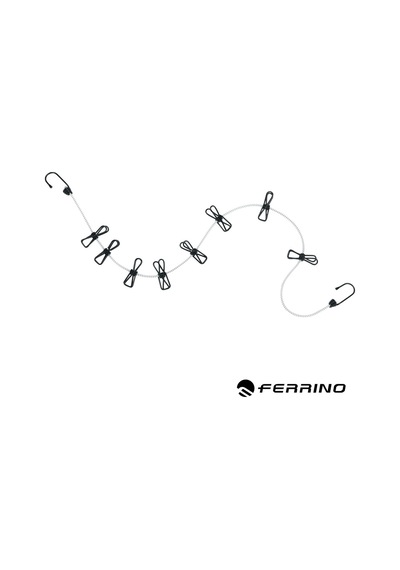 Ferrino Elastik  Çamaşır İpi Çok Renkli