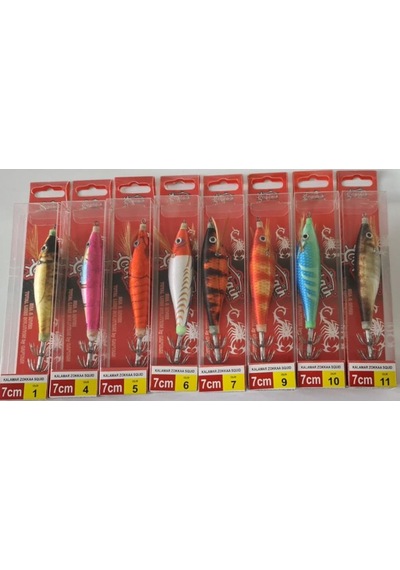 Captain 3015 Zokka Toto Squid 7 cm Kalamar Zokası