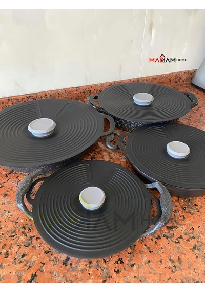 Makkam Home Silikon Tencere Kapağı, Tava Kapağı, Isı Koruyucu, Vakumlu Kapak, Muhafaza Kapağı Siyah, 23cm Diğer