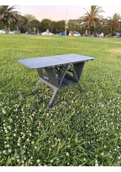 Portatif Katlanır Kamp Masası, Piknik, Plaj, Outdoor Çelik Kamp M