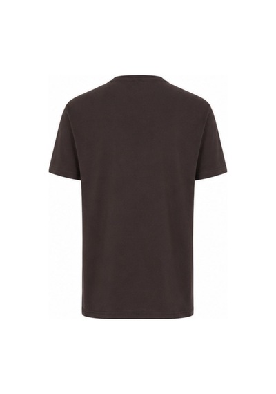 Mavi M0612736-88083 Mavi Mühür Logo Nakış Detaylı Tişört Erkek T-shirt Kahverengi