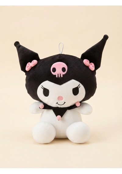 Peluş Kuromi Siyah-45 Cm Siyah-beyaz