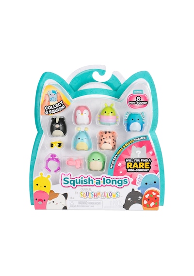 Squish-a-longs 8 Figür + Yüzük Set Seri 3 Al0026