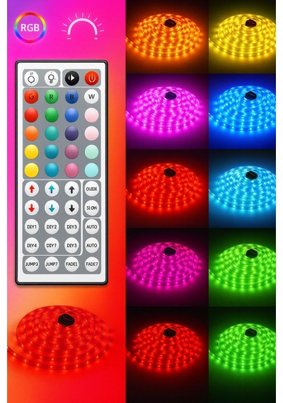Ct-4558 Profesyonel Rgb Şerit Led Seti Çok Renkli