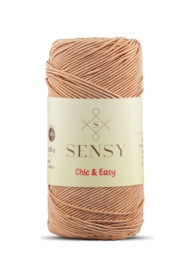 Sensy Premium Chic&easy 200 Gr Slim Supra İpi Mumlu İp Runner İpi Çanta İpi Pase İp Sütlü Kahve